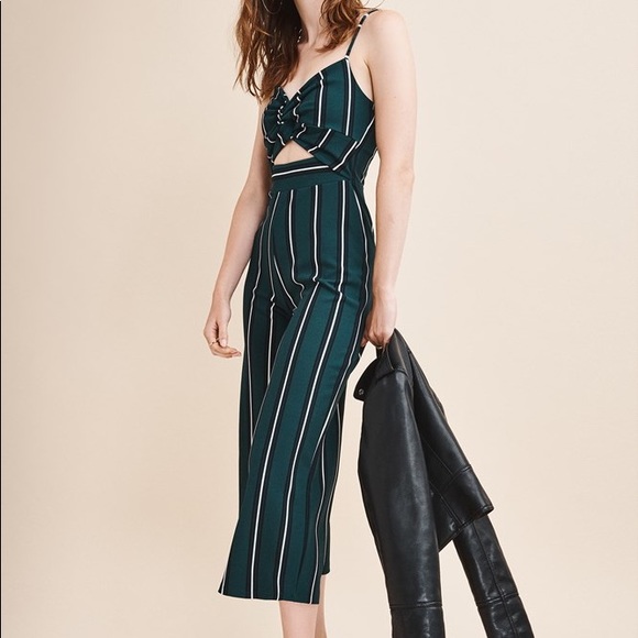 Dynamite Stripe Jumpsuit - Picture 1 of 8